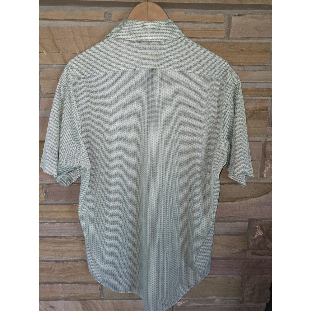 Vintage Sears The Men's Store Perma-Prest Knit Dress Shirt Mens Short Sleeve - Picture 5 of 5